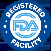 Registered FDA facility mark as supplied by the manufacturer
